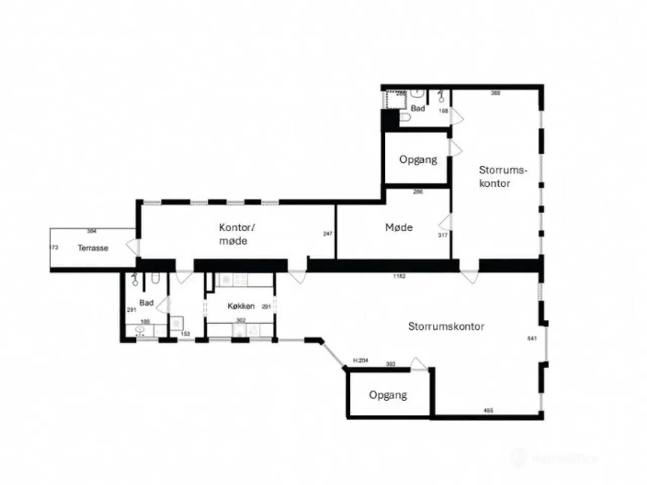 Billede 19 - Højt til loftet. blotlagte bjælker, altan og særdeles centralt beliggende