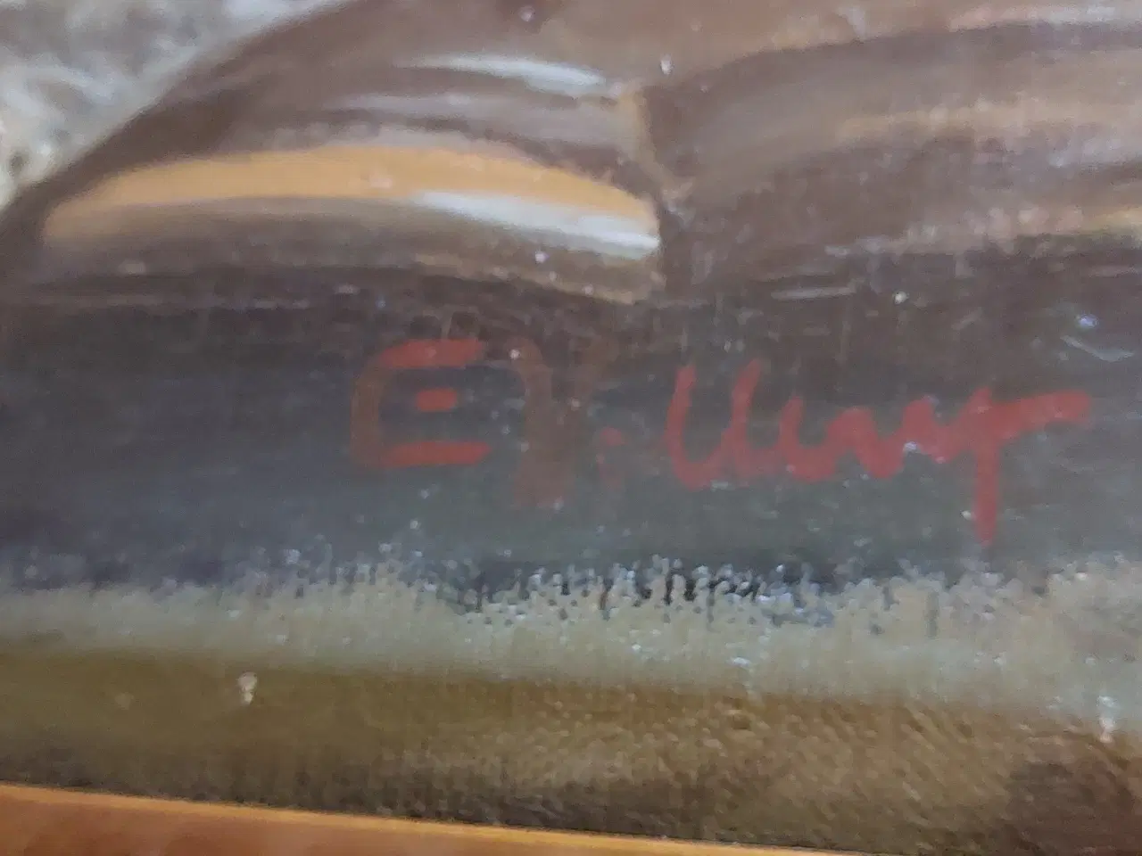 Billede 3 - ANTIK BLOMSTERMALERI -- ( E. Vellerup ??)