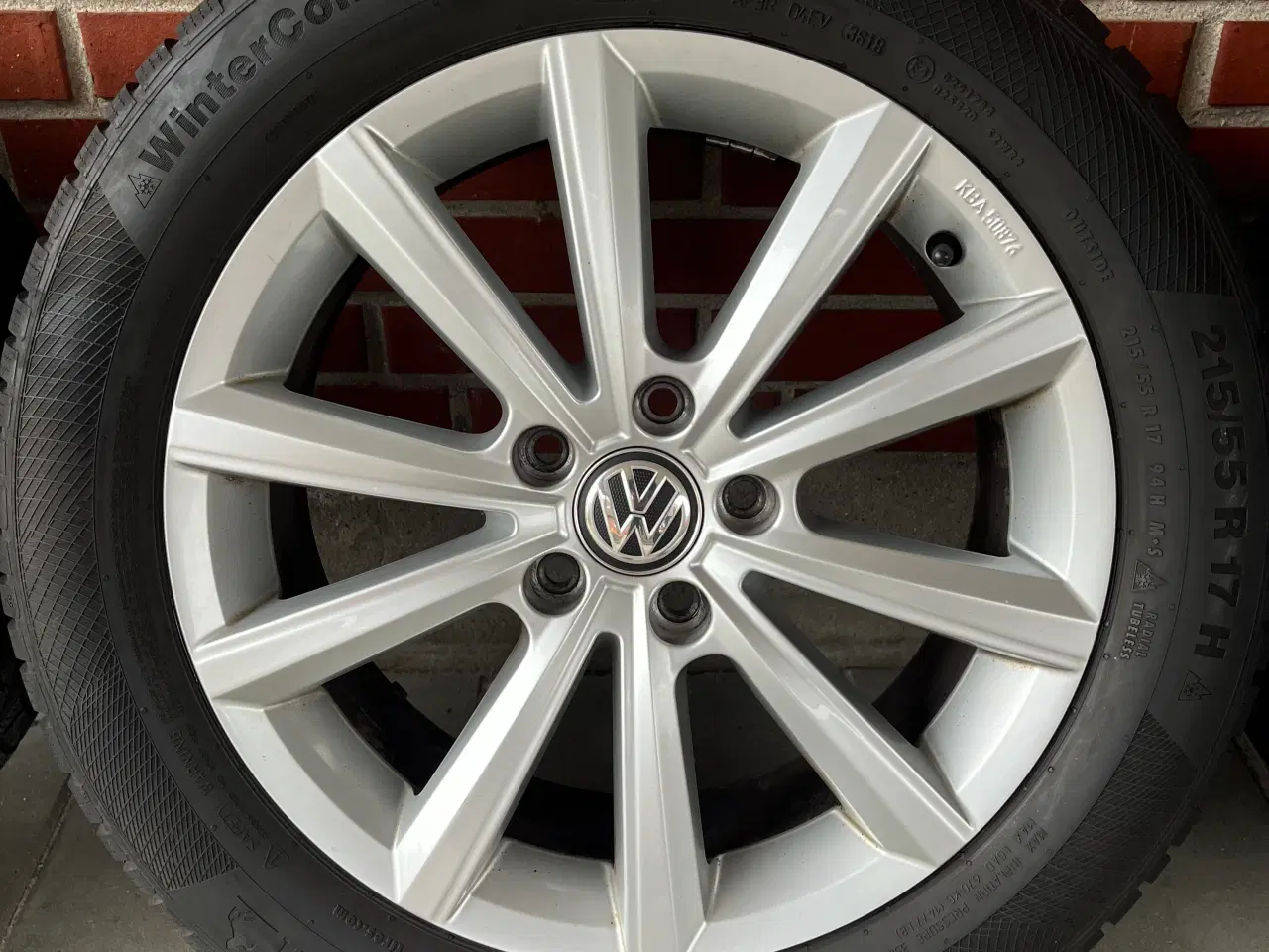 Billede 4 - Originale 17” VW fælge med kvalitetsdæk