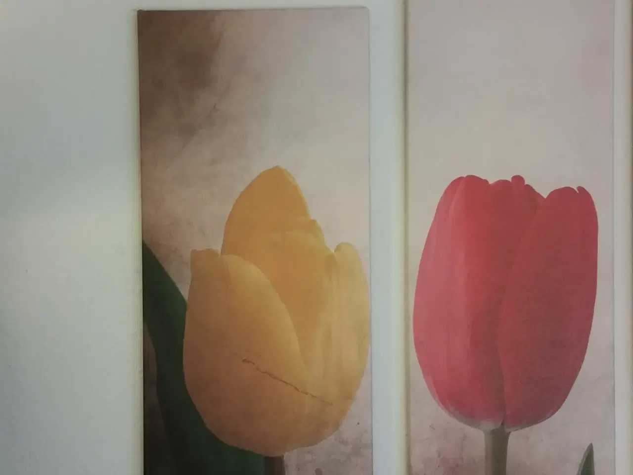 Billede 3 - Tryk på lærred, motiv: Tulips, b: 25 h: 75