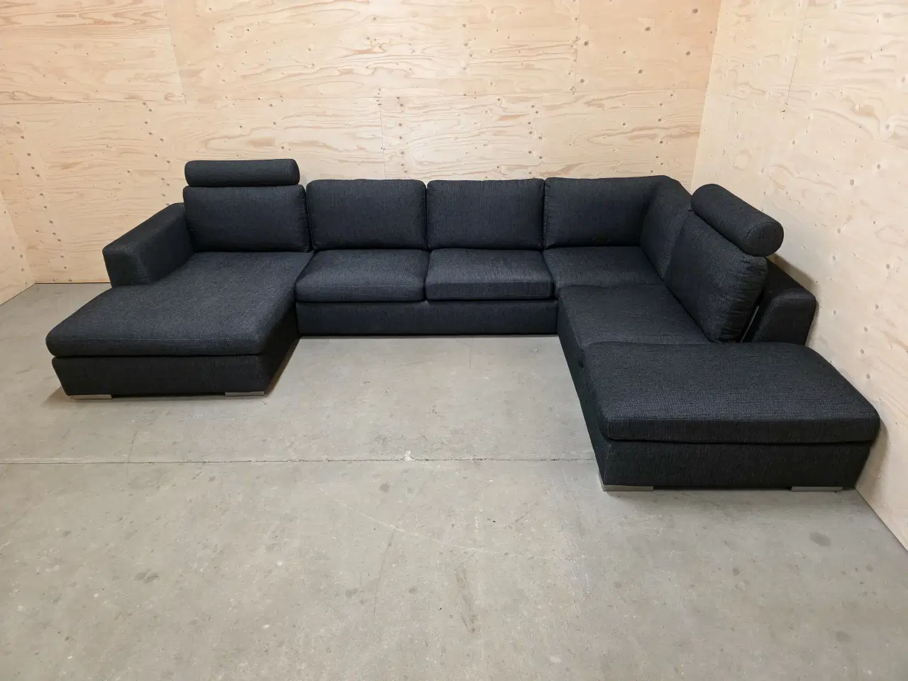 Billede 1 - 6 pers. U-sofa m/Chaiselong og Open-end