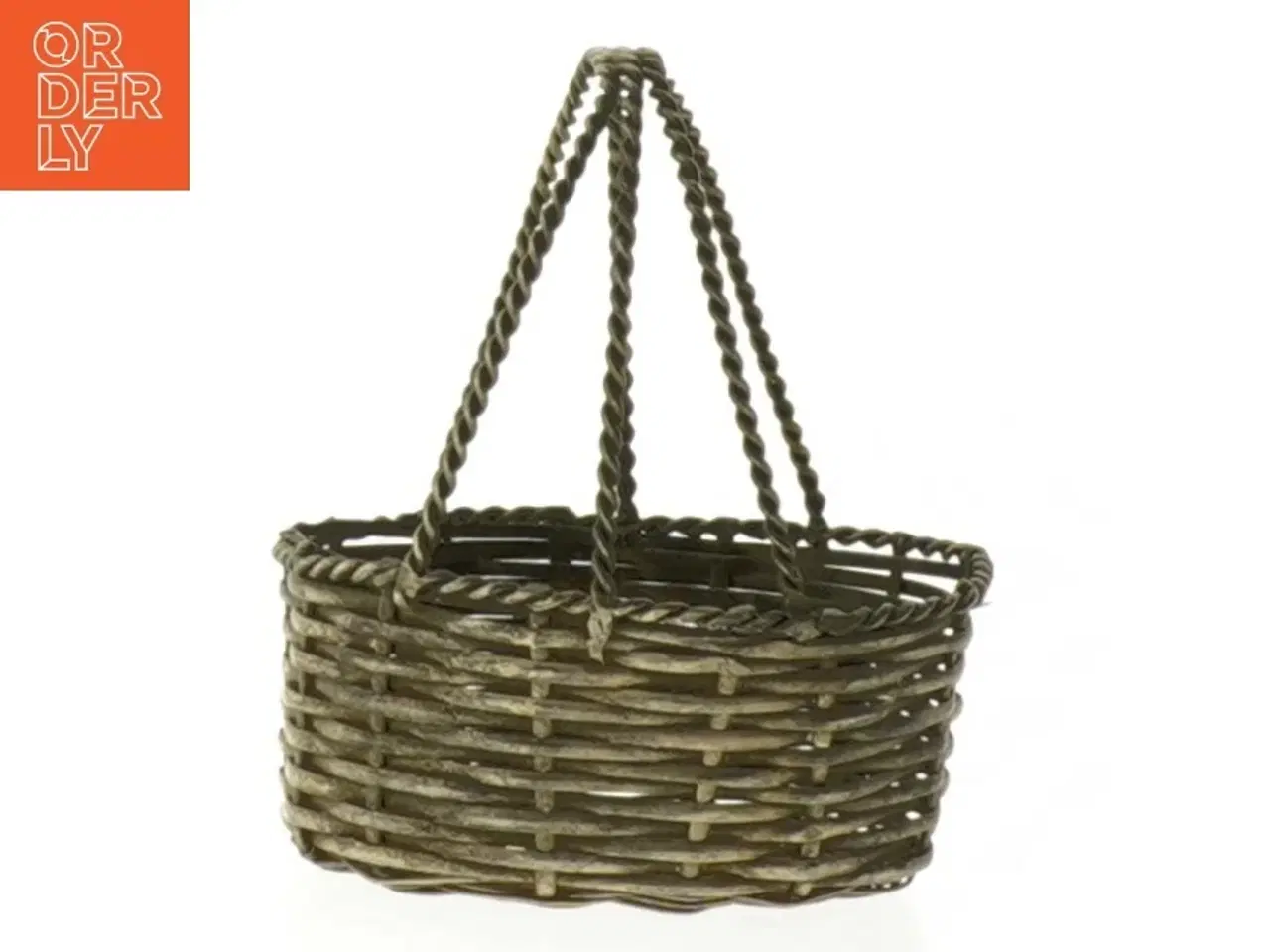 Billede 4 - Fletkurv med hank (str. 7 x 5 cm)