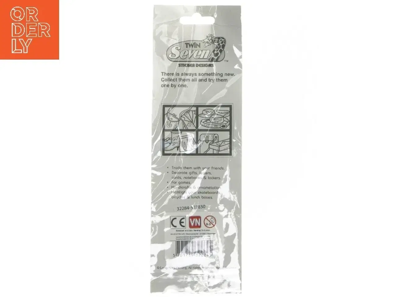 Billede 2 - Ark med dyrestickers fra Twin Seven (str. 25x8 cm)