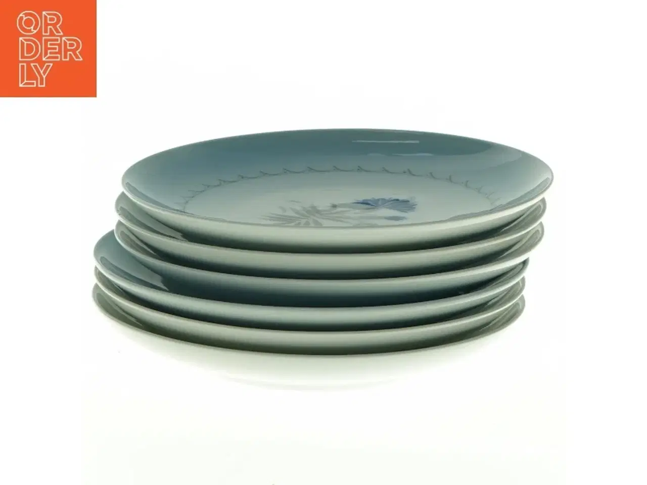 Billede 2 - Blå kornblomst, Demeter, porcelænstallerkener fra Bing Og Grøndahl (str. Diameter 15,5 cm)