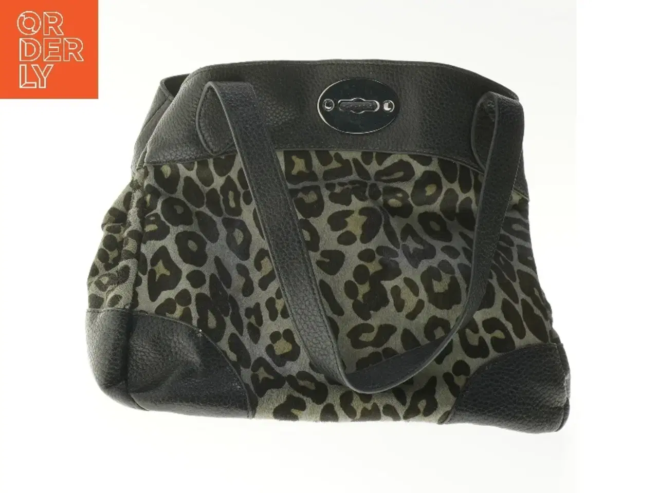 Billede 4 - Stor leopardmønstret taske (str. 30x25x18 cm)