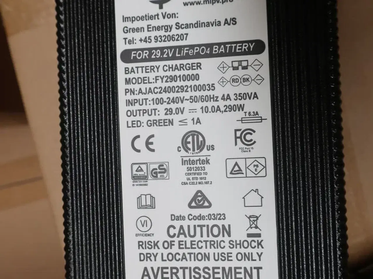Billede 2 - 2 stk. ladere GREEN ENERGY for 29.2v LiFePO4 Battery