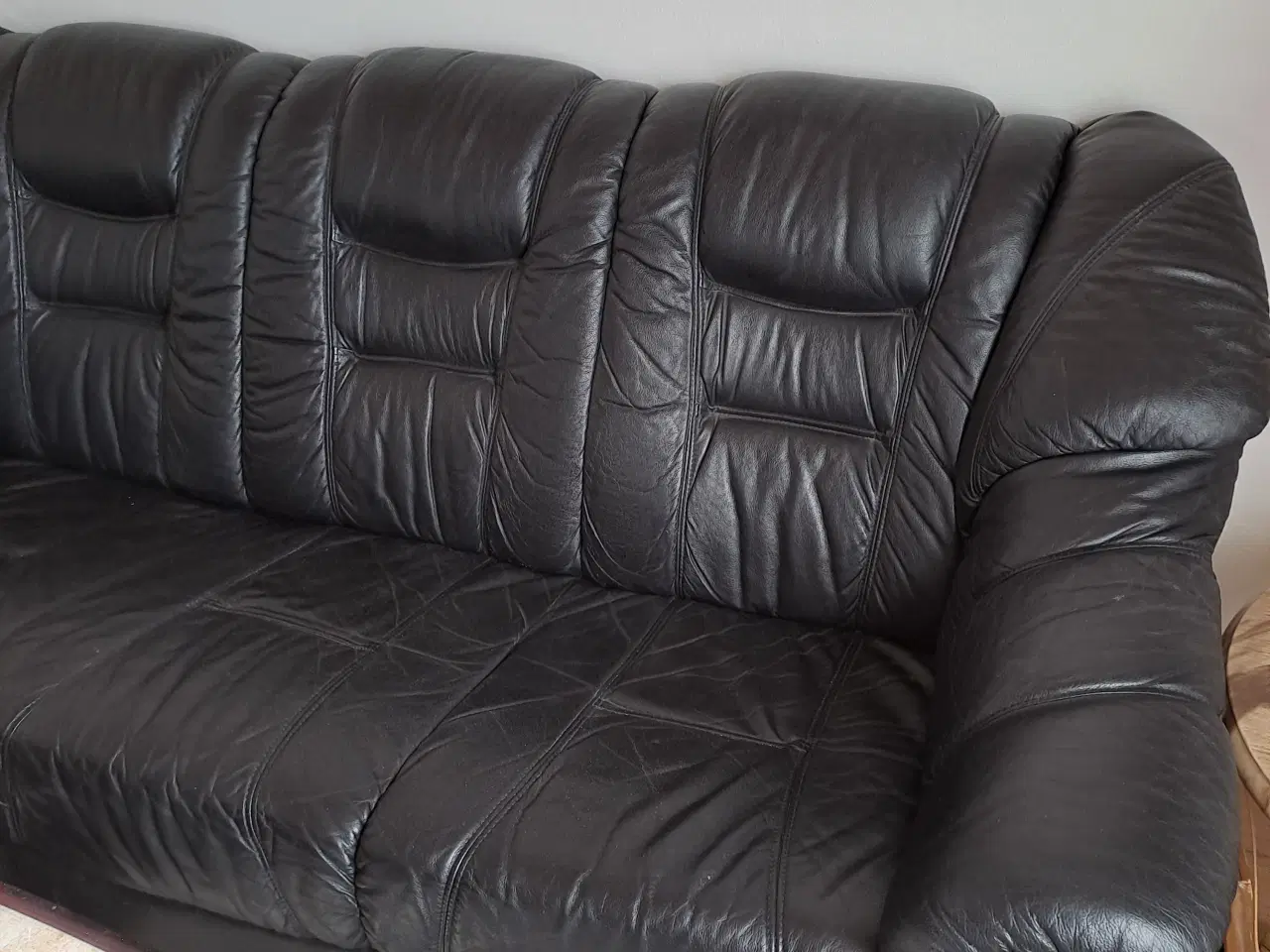 Billede 3 - Læder sofa 