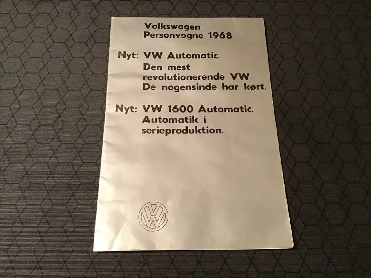 Billede 1 - Vwbrochure 1968