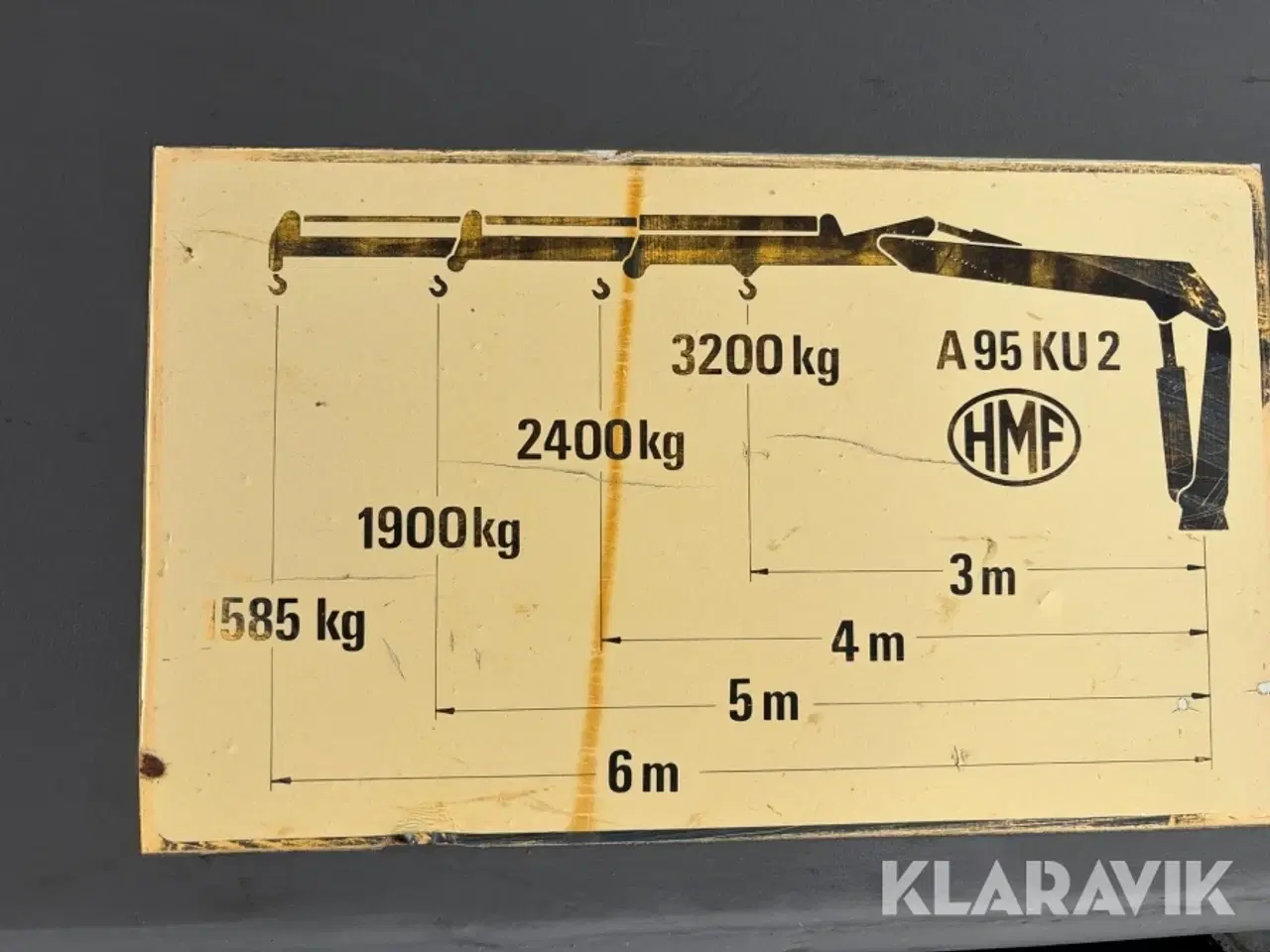 Billede 7 - Kran HMF / jake - 3200kg - med beslag til Valtra 8450
