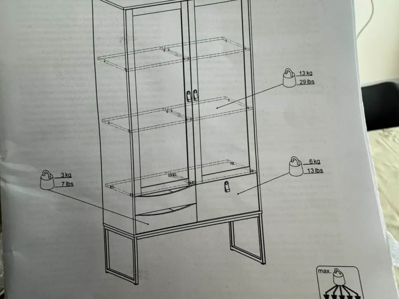 Billede 6 - Tulino Vitrineskab