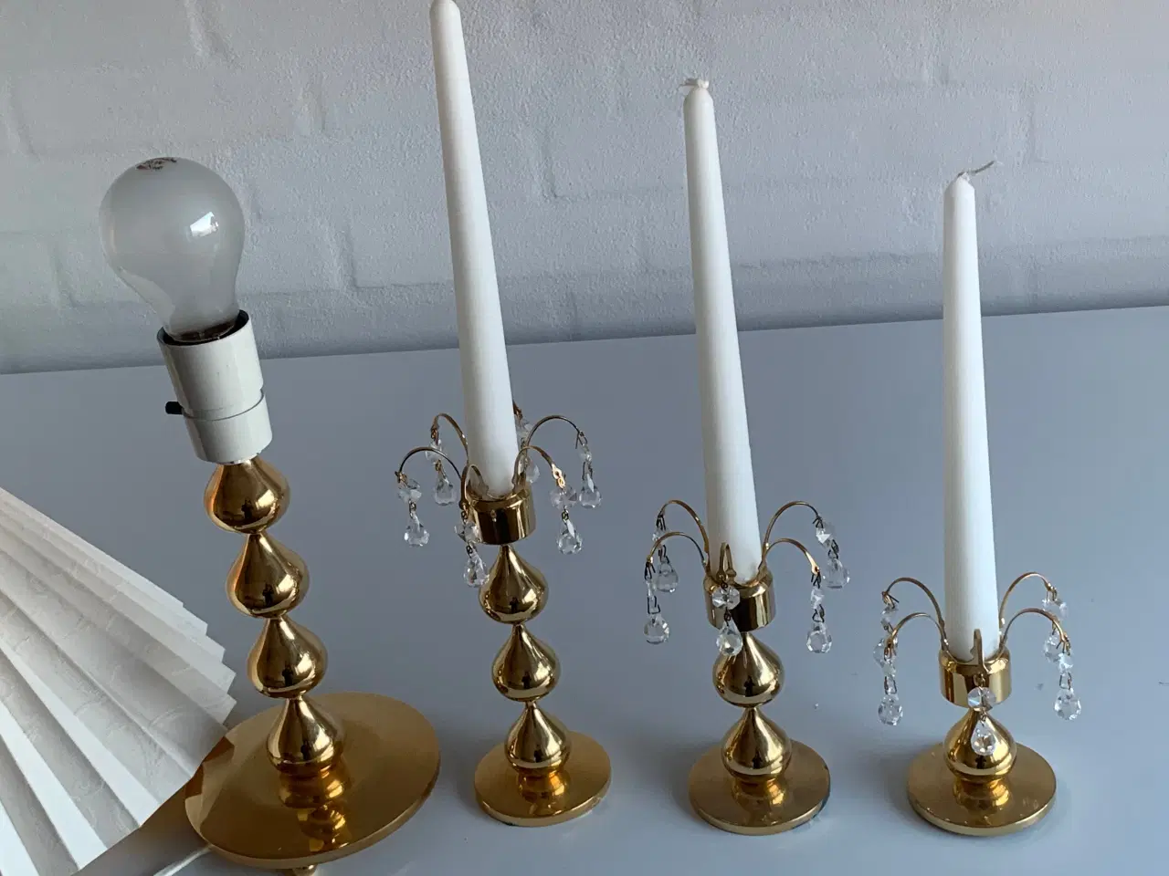 Billede 5 - Dråbe lysestager & dråbe lampe m skærm