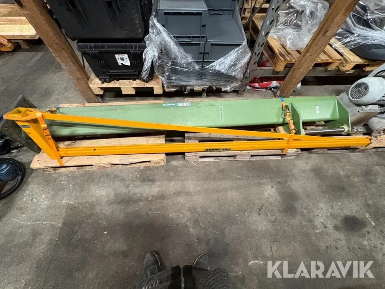 Billede 4 - Søjlesvingkran, og 2 styk el-kædetaljer DEMAG