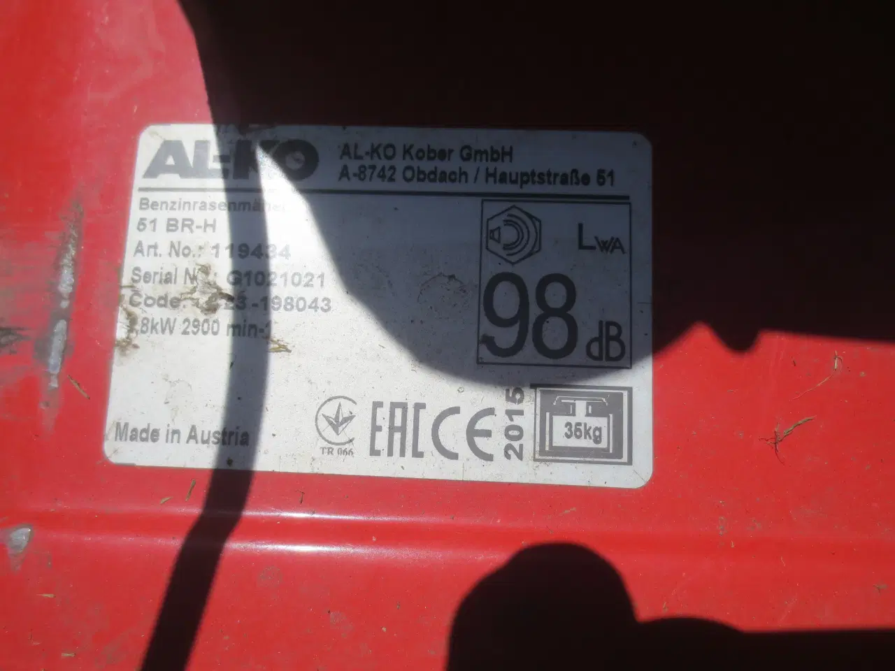 Billede 7 - 1 stk AL-KO/Gudenaa  Plæneklipper med Hondamotor