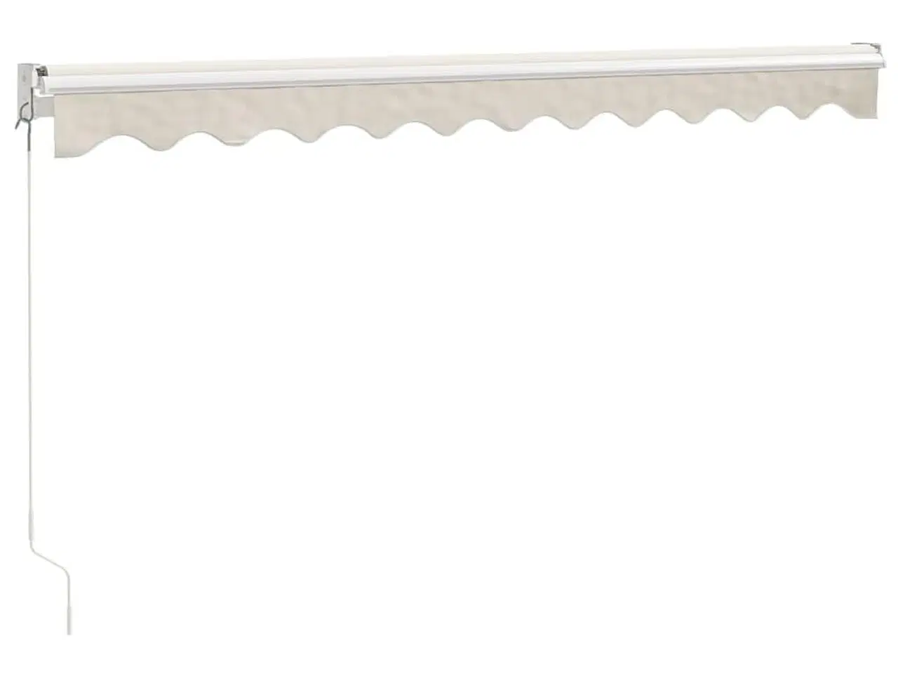 Billede 6 - Foldemarkise manuel betjening 3x2,5 m stof aluminium creme