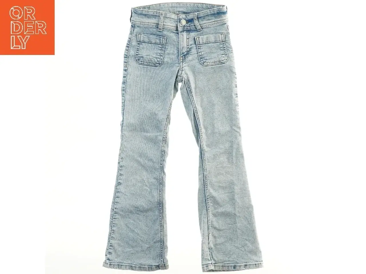Billede 2 - Lyseblå jeans med lommer fra H&M (str. 128)