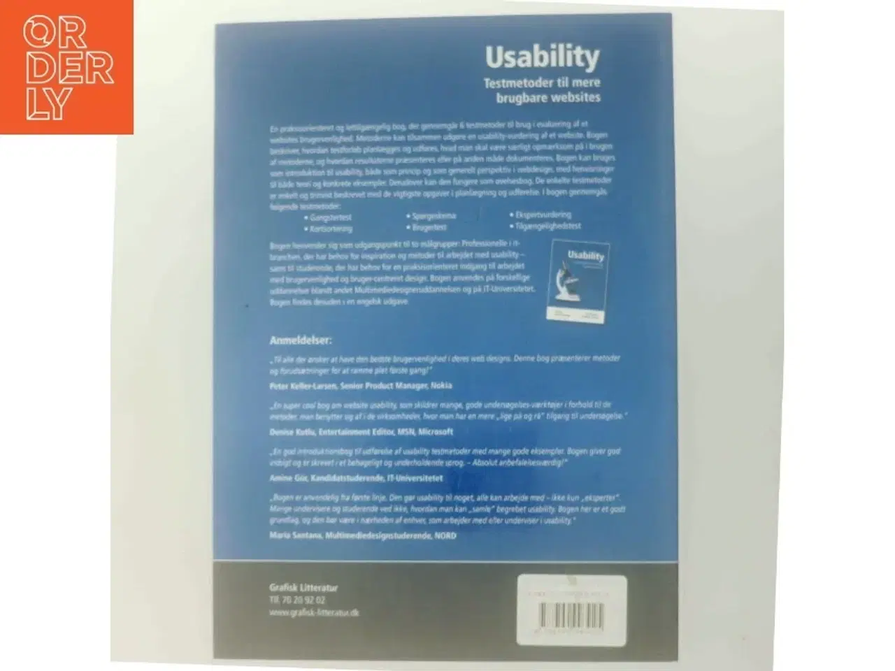Billede 3 - Usability : testmetoder til mere brugbare websites af Ole Gregersen (f. 1972-04-24) (Bog)