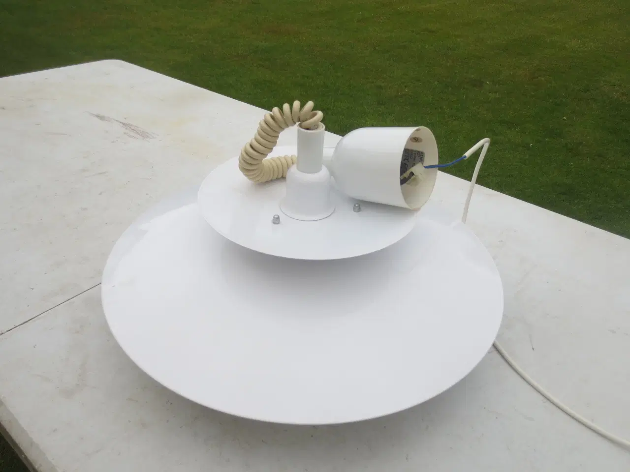Billede 1 - 1 stk Retro Loftlampe Hvid