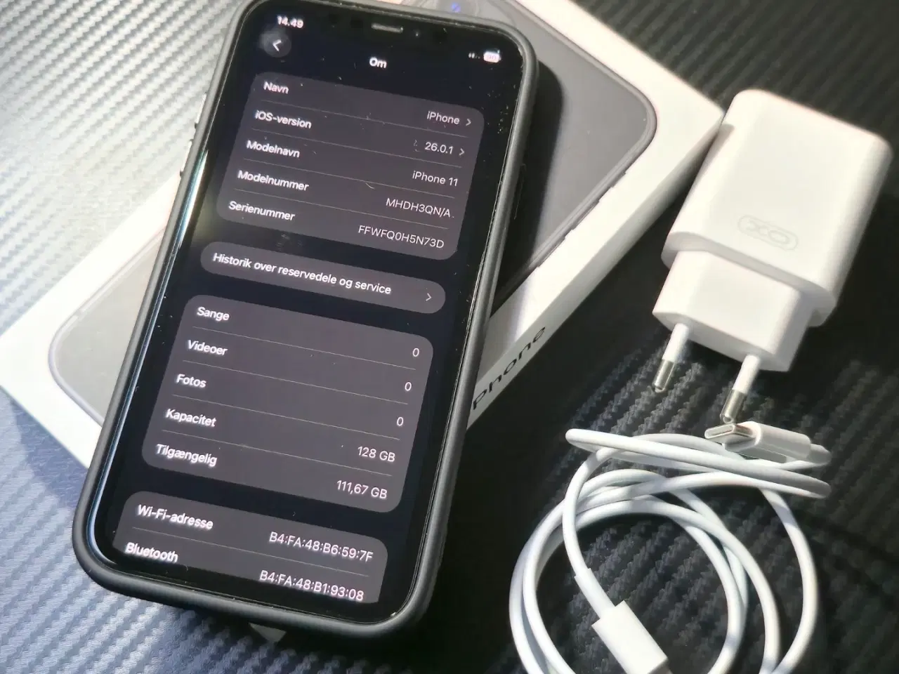 Billede 3 - iPhone 11 128 GB – sort – flot stand – fuldt tilbe