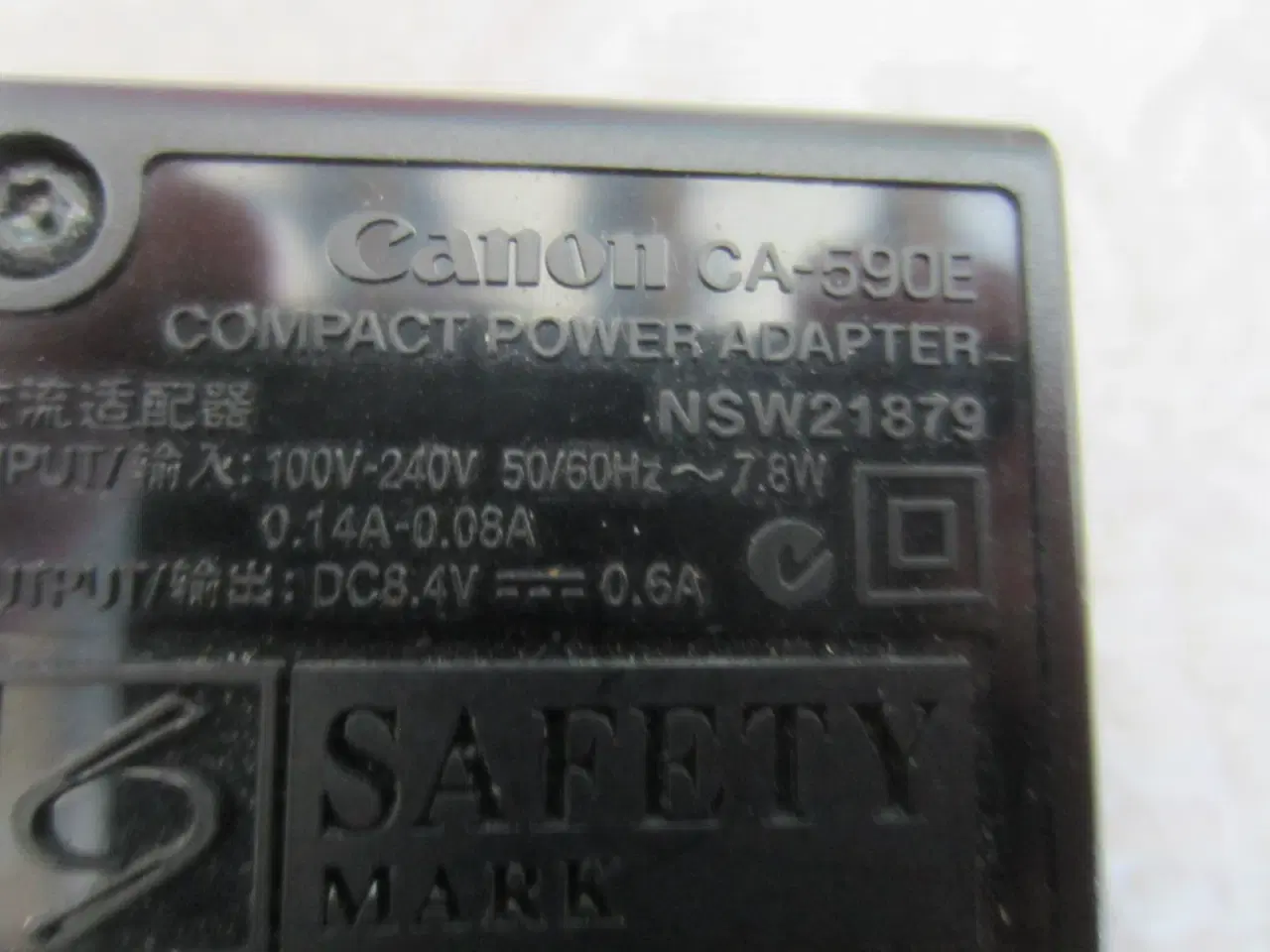 Billede 3 - Canon Compact Power Adapter CA-590E 8.4V 0.6A