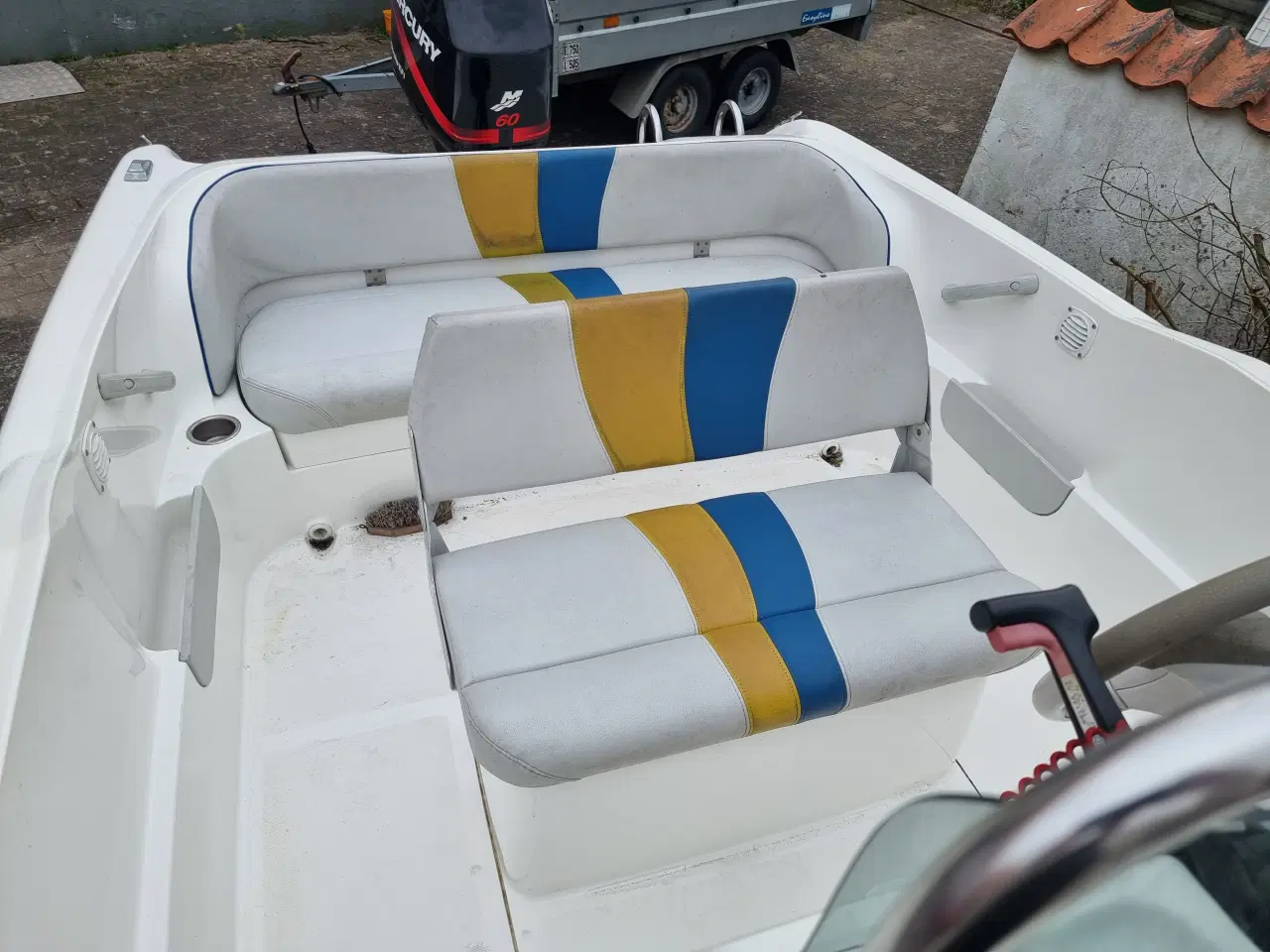 Billede 5 - Olympic styrepultbåd m. motor og trailer