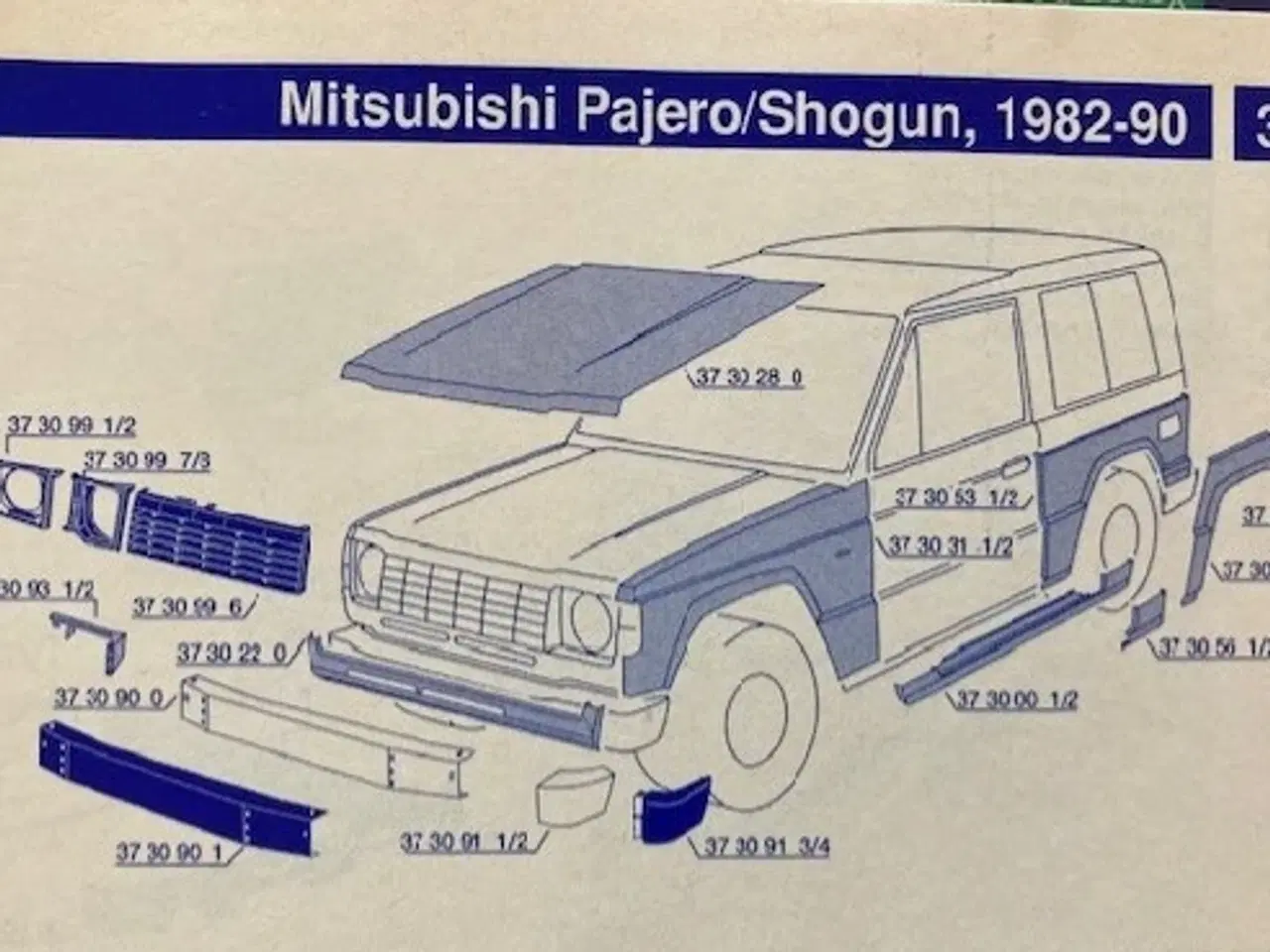 Billede 13 - Mitsubishi Pajero mk.1 pladedele
