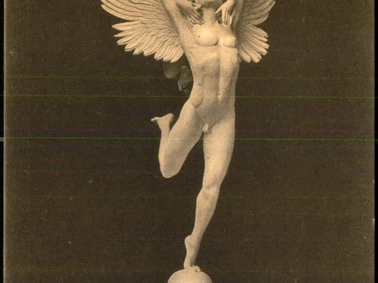 Billede 1 - Musæet ved Kildekrog - Rudolf Tegner - Eros flyver med Psyke - Nordisk Kunst u/n - Ubrugt