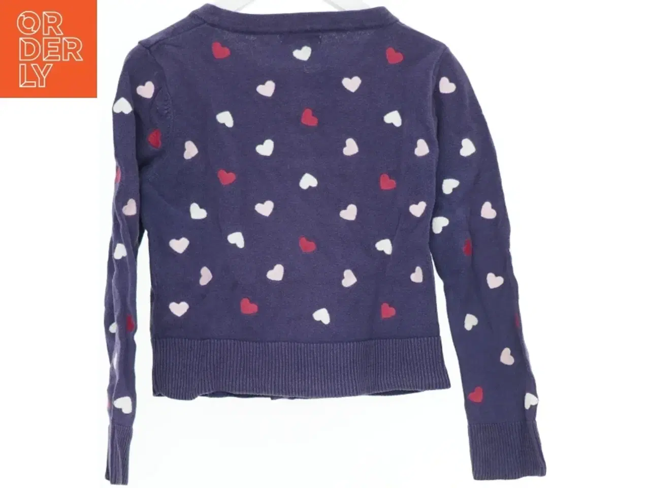 Billede 2 - Børnecardigan med hjerter fra Bluezoo (str. 122)