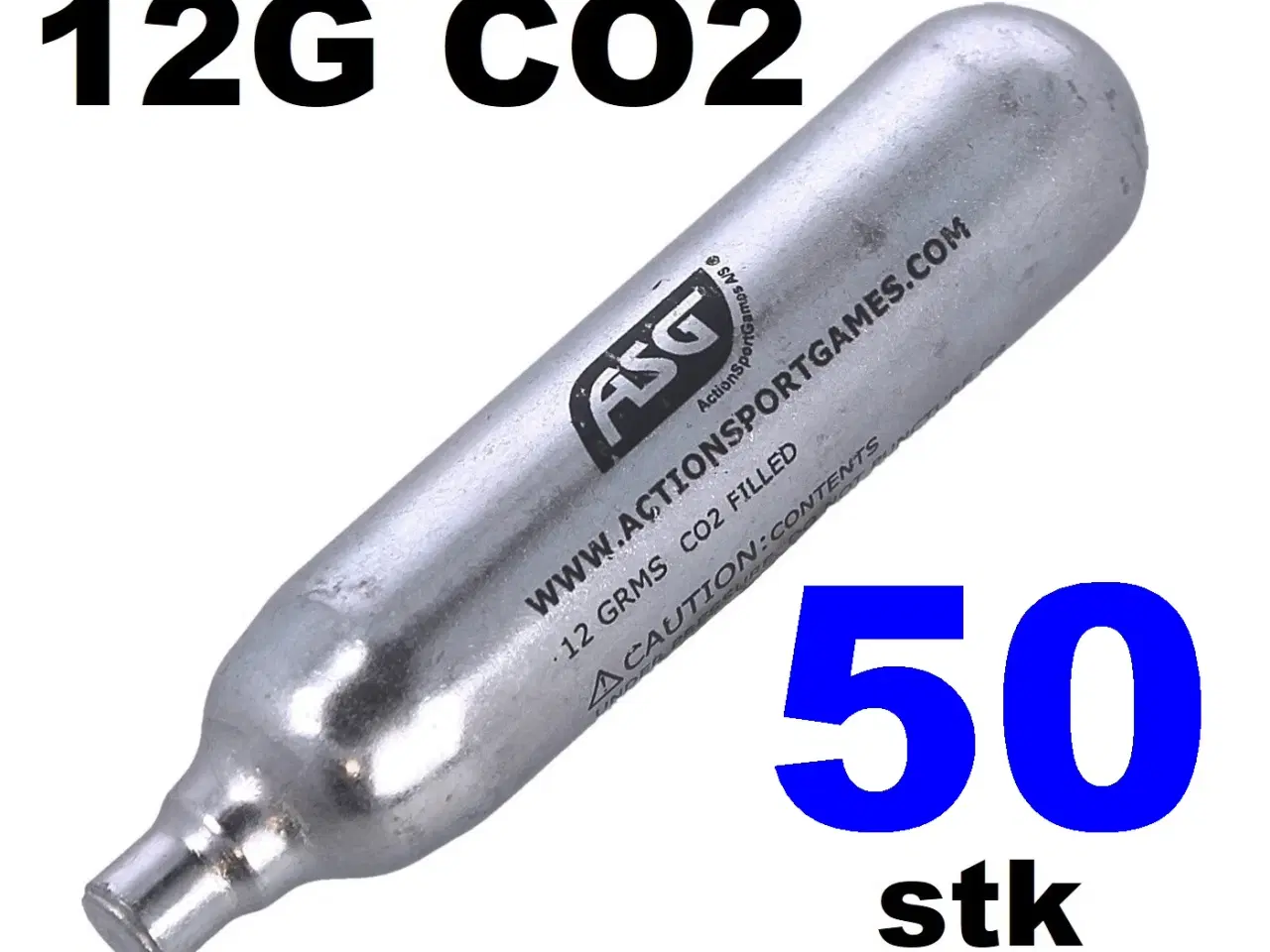 Billede 2 - 50 x 12g CO2 Kapsel ASG - ActionSportGames