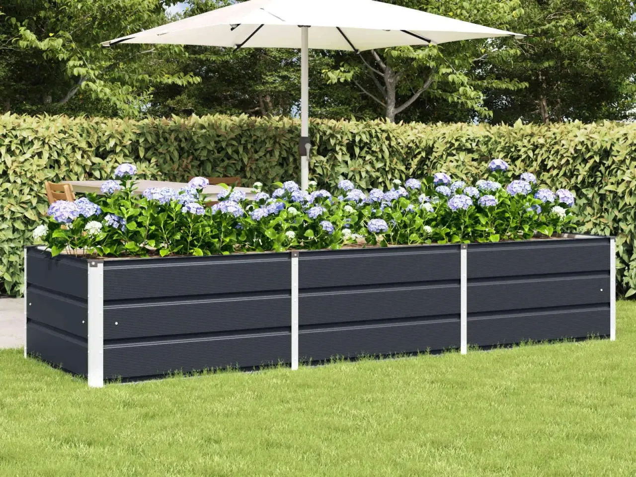 Billede 1 - Plantekasse Antracit 240 x 80 x 45 cm Stål