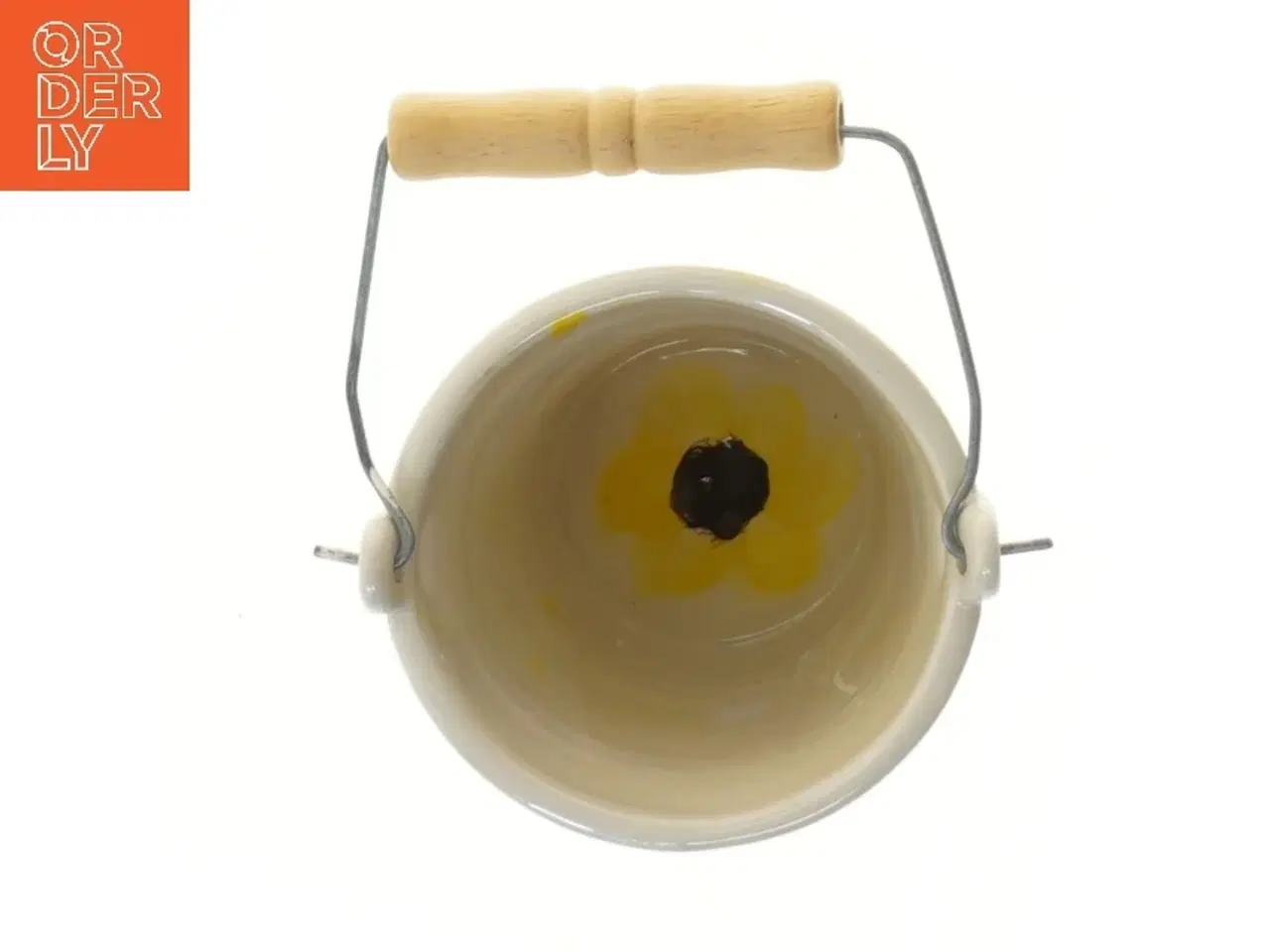 Billede 2 - Lille malet spand med håndtag (str. Ø 11 cm længde 10 cm)