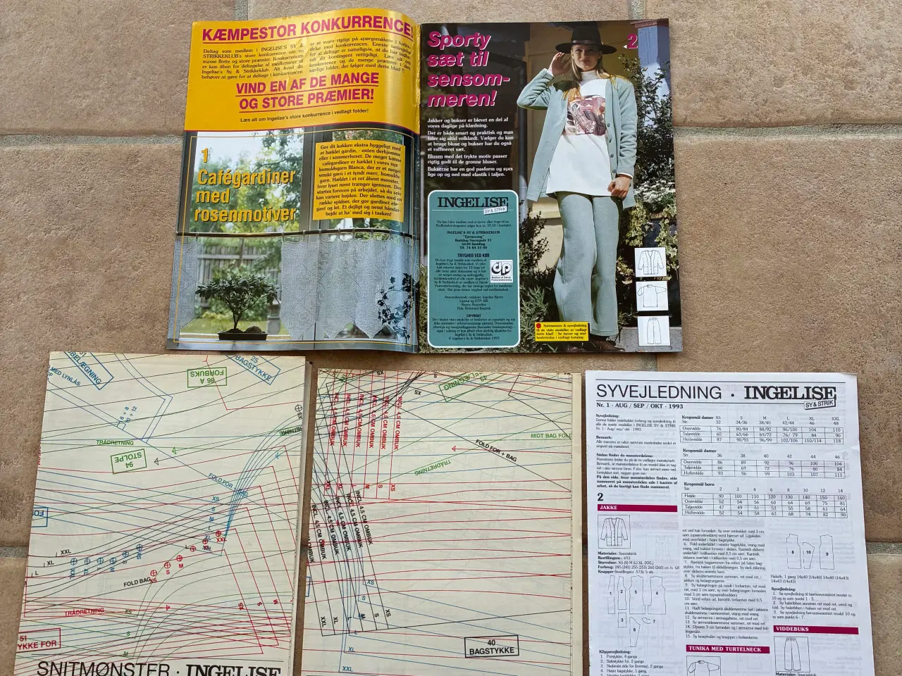 Billede 3 - Ingelise sy & strik blad 1993