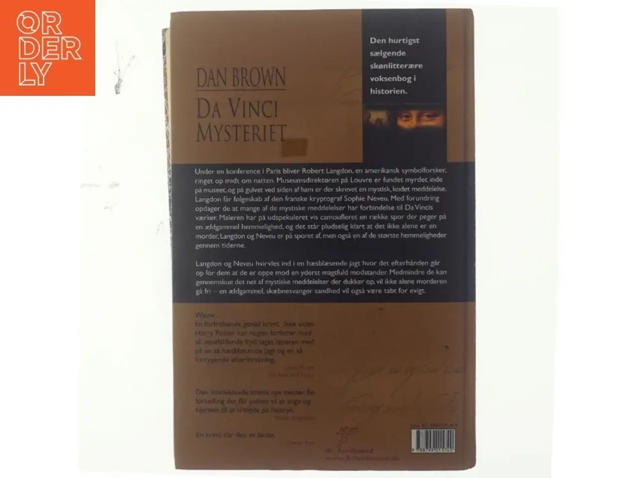 Billede 3 - Da Vinci Mysteriet af Dan Brown (Bog)