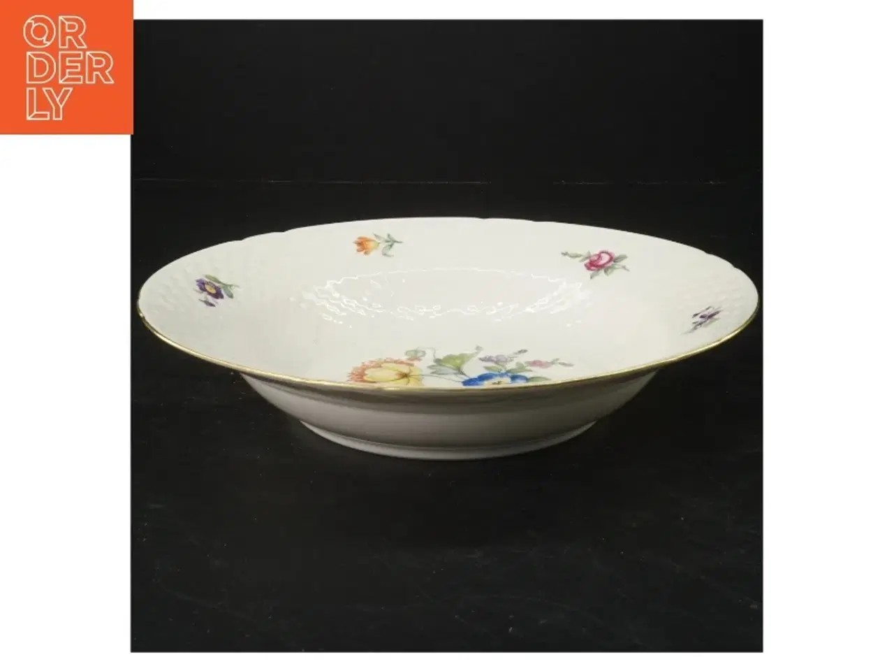 Billede 2 - B&G Saksisk blomst dyb tallerken (str. 24,5x4 cm)