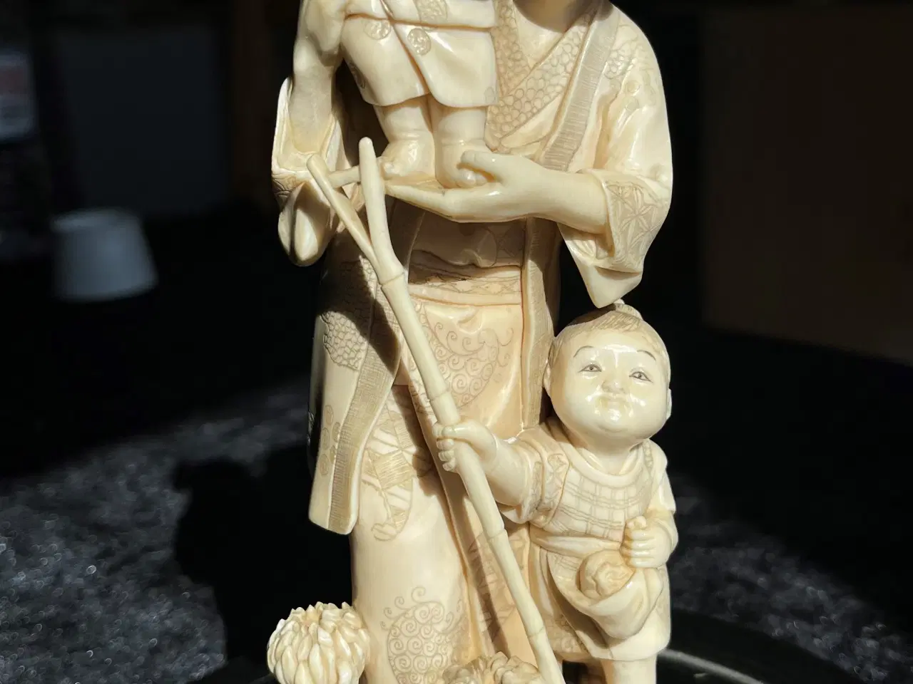 Billede 16 - flot Japanske elfenbensfigur 