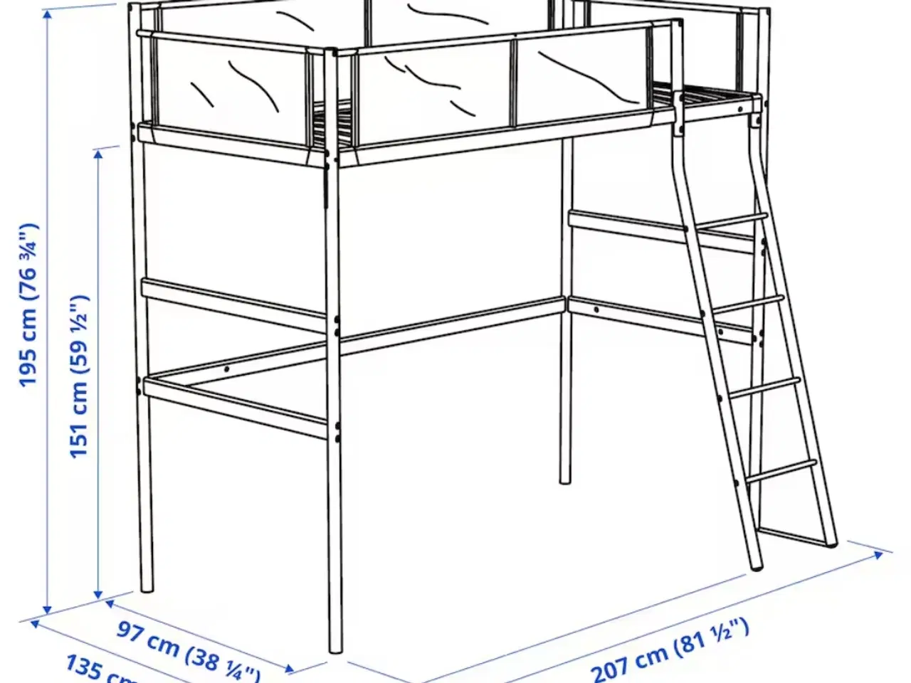 Billede 4 - Højseng fra IKEA 