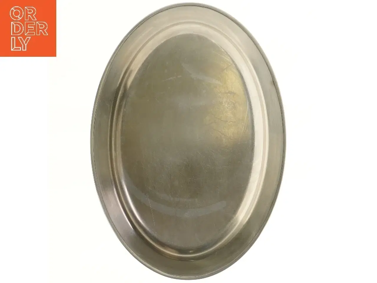 Billede 3 - Ovalt metal fad (str. 31,5x45 cm)