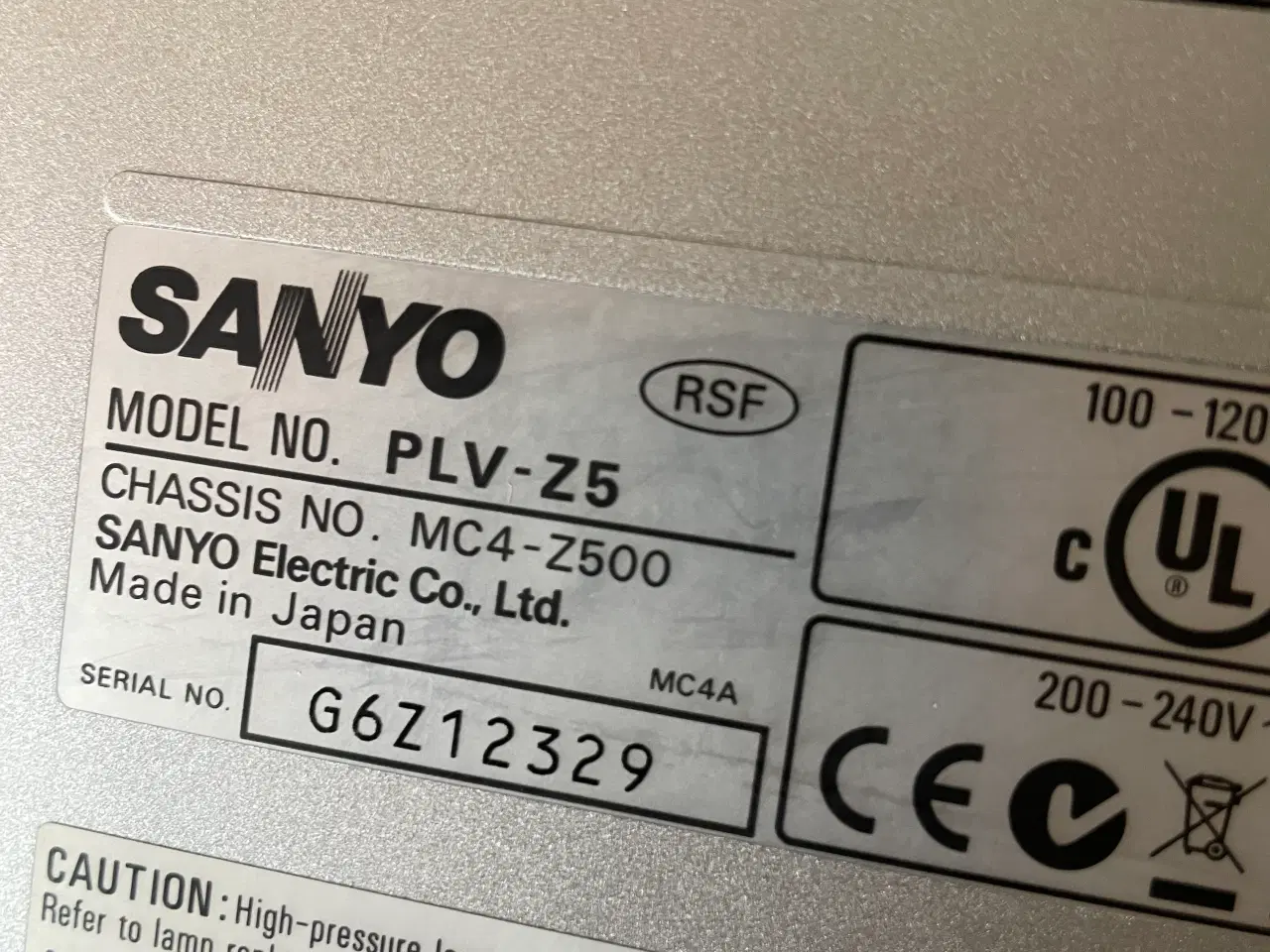 Billede 3 - Sanyo PLV-Z5 hjemmebiograf projektor – flot billed