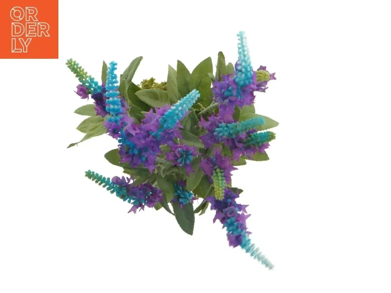 Billede 4 - Kunstig plante med blomster i potte (str. 45 cm)