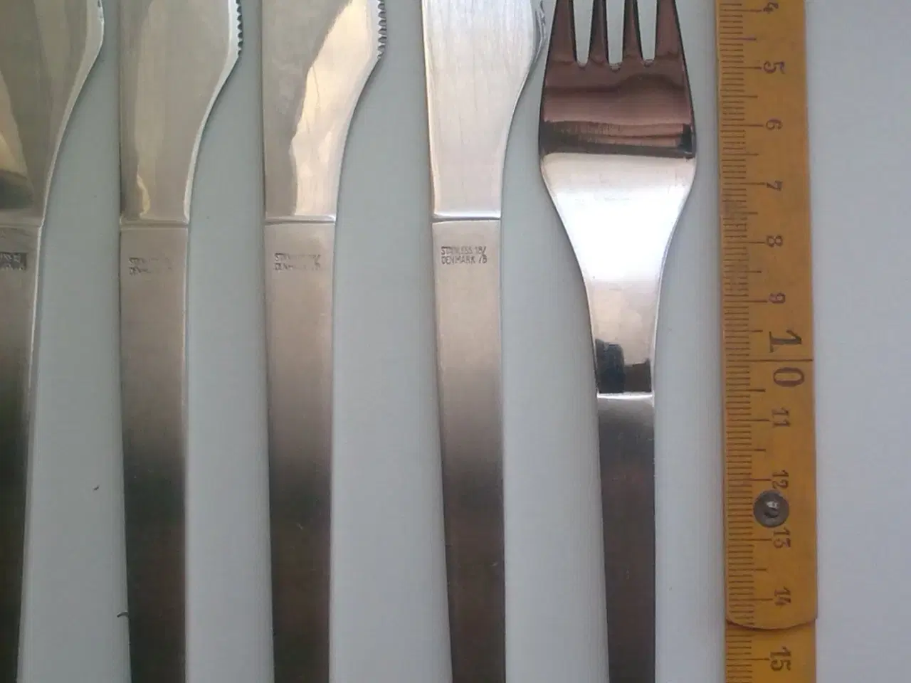 Billede 1 - Dessert bestik DENMARK STÅL ostebord frugt sæt