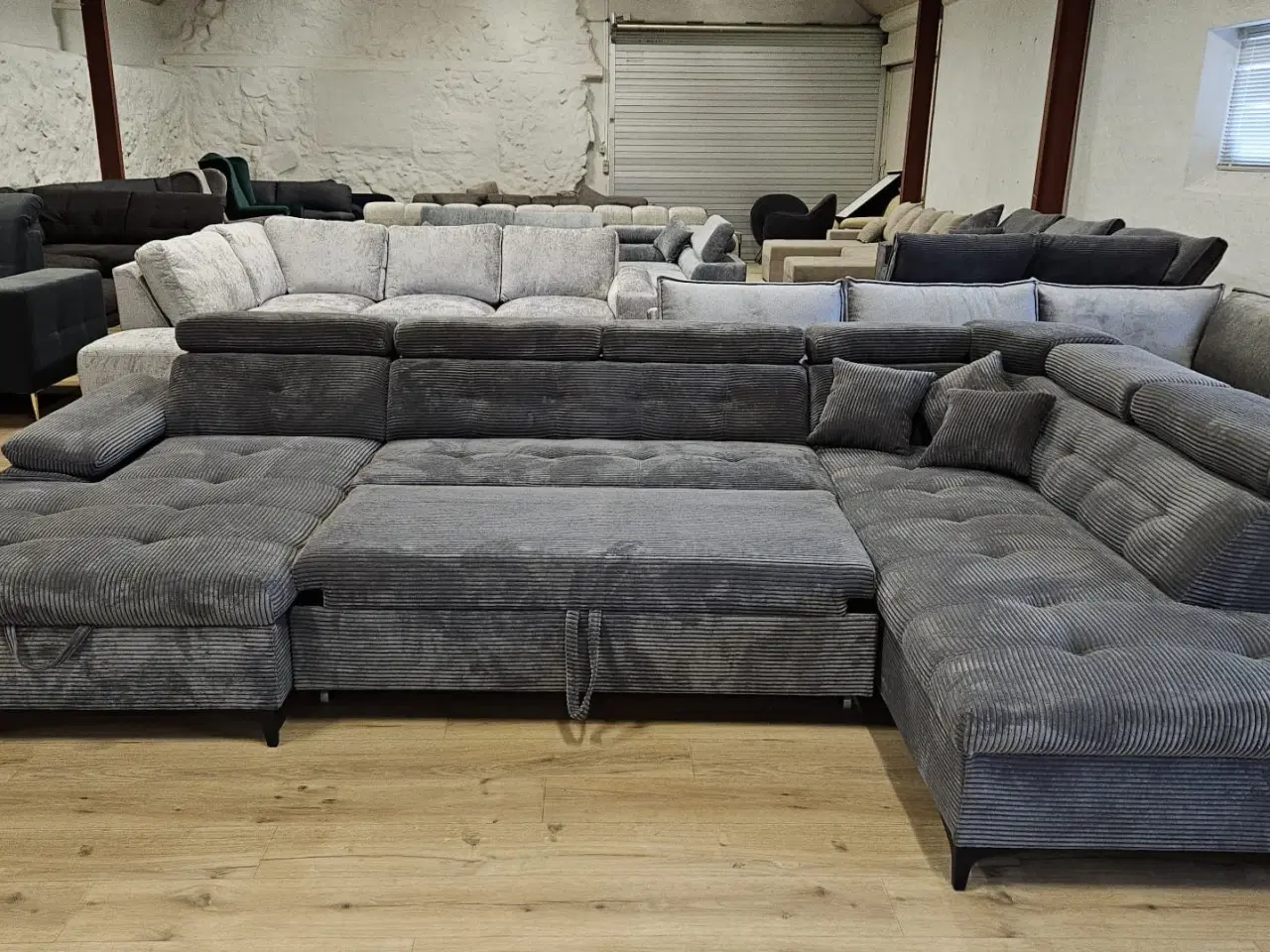 Billede 3 - U-Sofa SATURN med Sengefunktion/Sengeboks