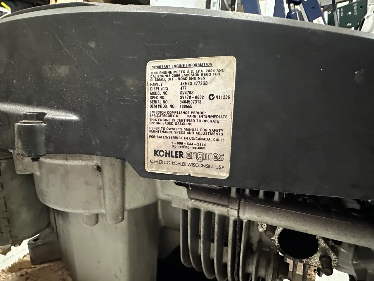 Billede 2 - 15 hk Kohler motor sælges i dele 