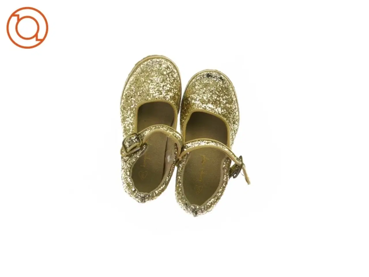 Billede 4 - Børnesko med guld pallietter