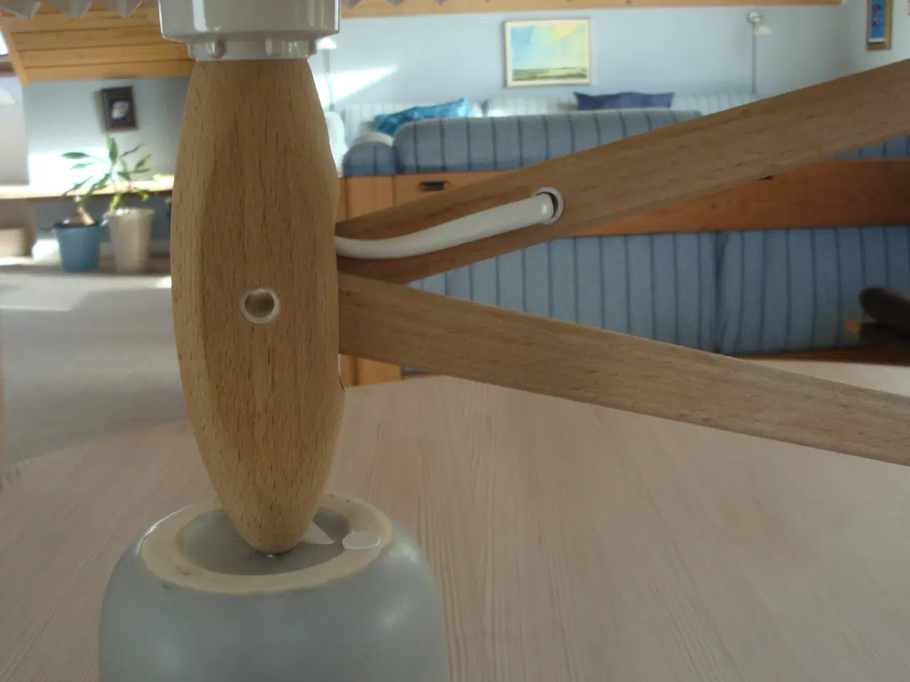 Billede 6 - Le Klint sakselampe bøg med NY skærm - sender gern