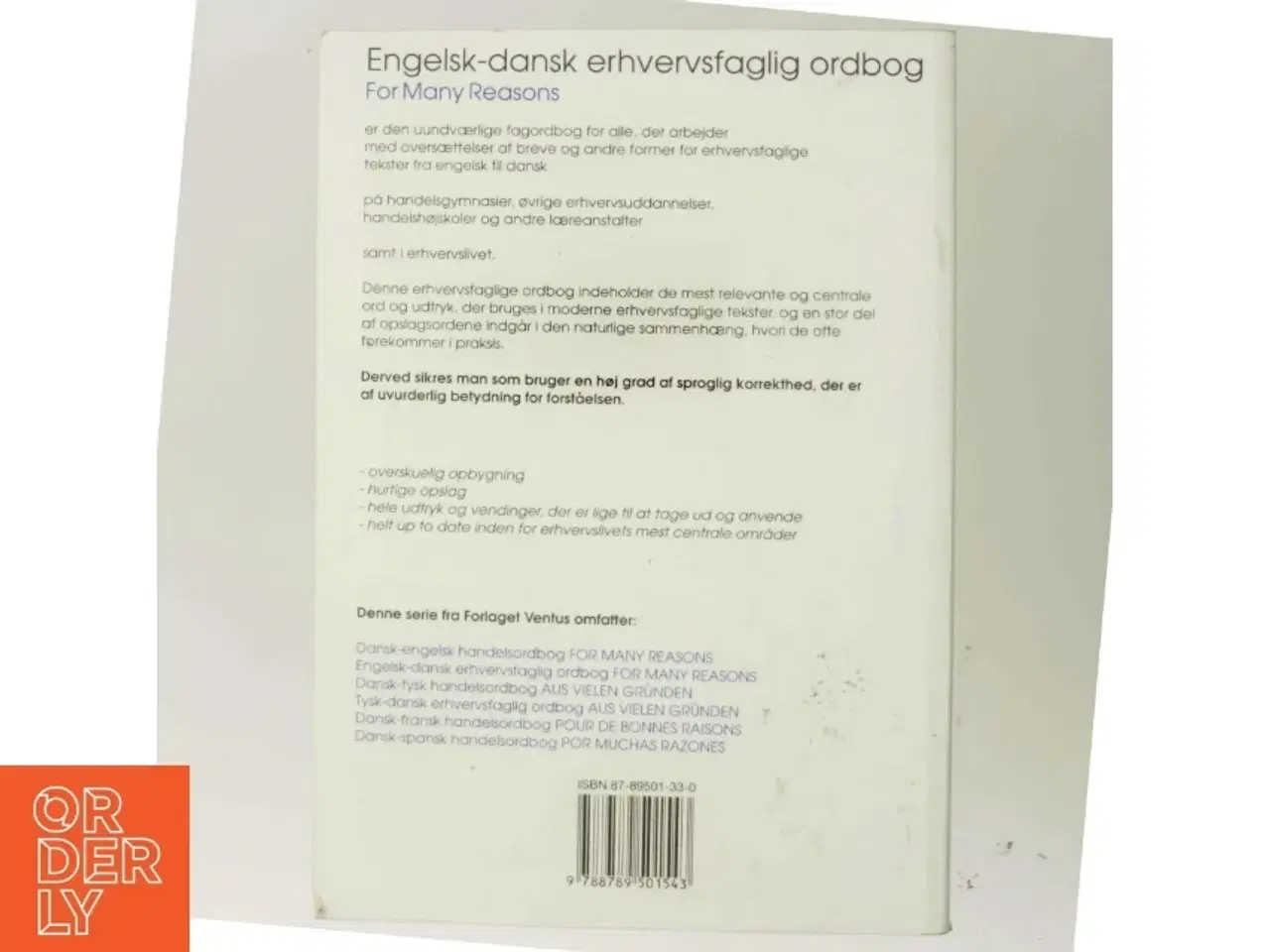 Billede 3 - Tysk-dansk erhvervsfaglig ordbog : "Aus vielen Gründen" af Dorthe Unnerup-Madsen (Bog)