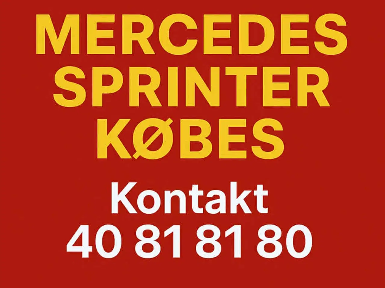 Billede 1 - SPRINTER KØBES