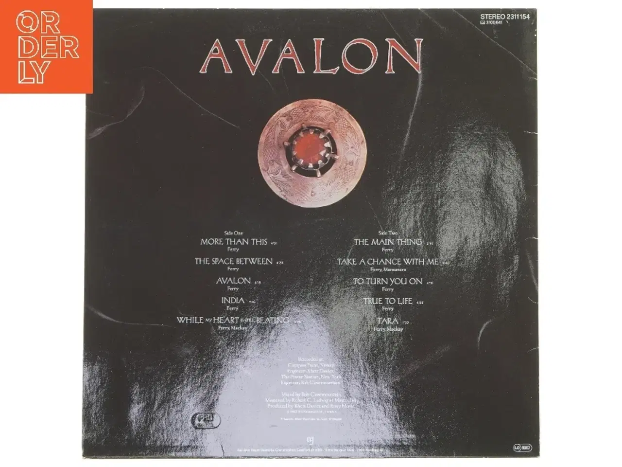 Billede 2 - Roxy Music Avalon LP fra EG Records