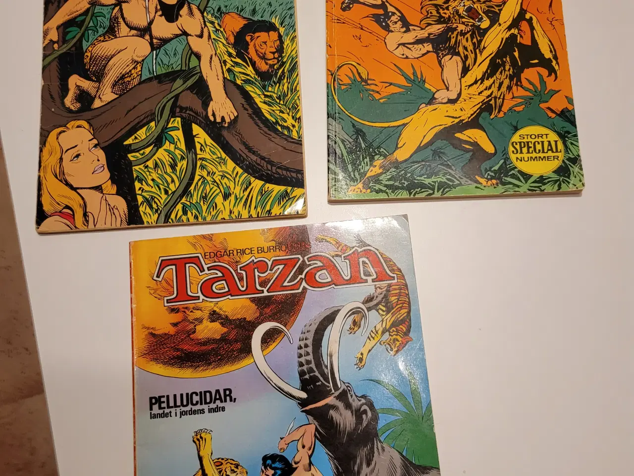 Billede 1 - 3 stk Tarzan tegneseriehæfter. Fra 1970, 71 og 75.