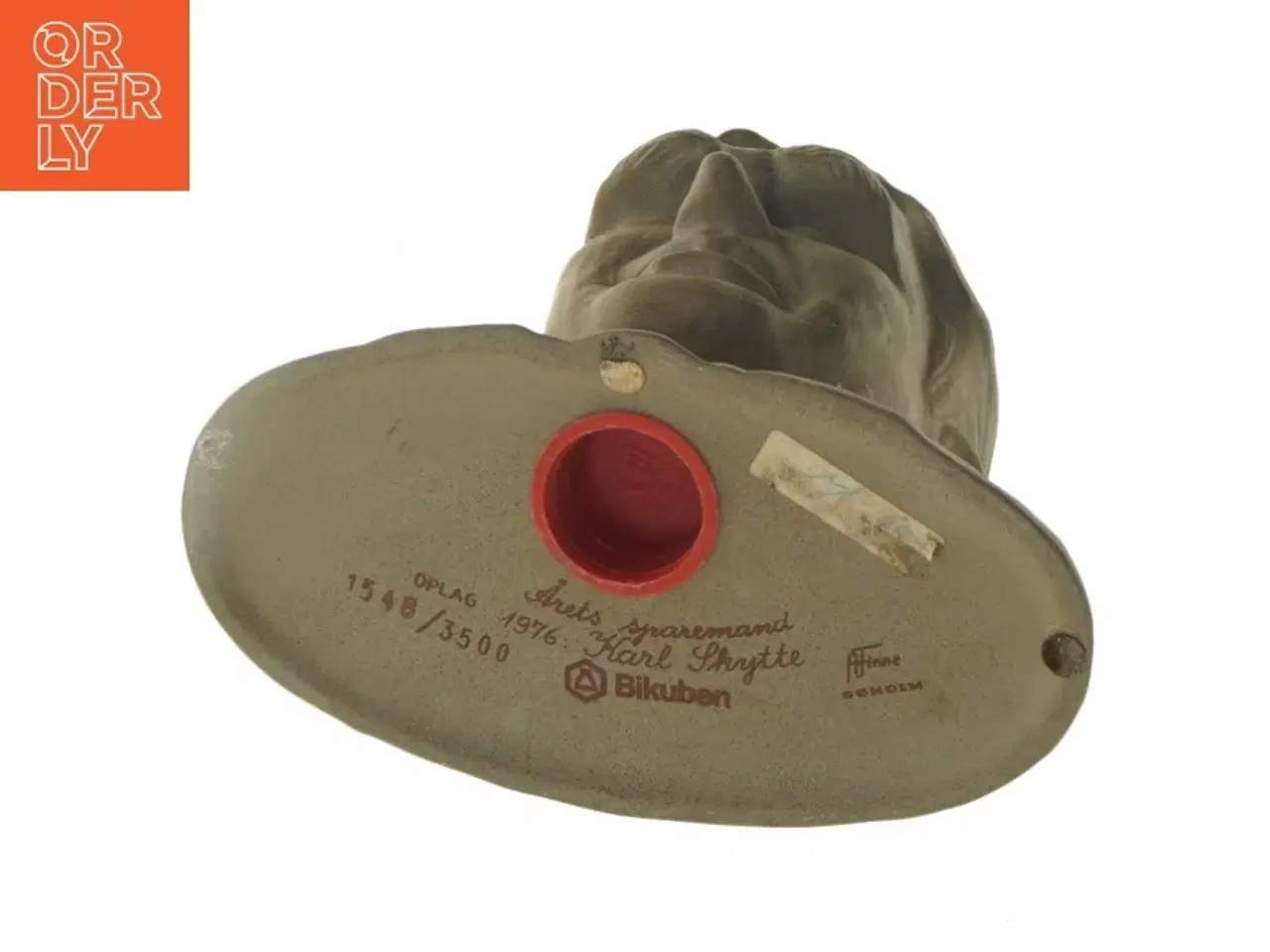 Billede 2 - Skulptur i form af buste med møntindkast fra Bikuben (str. 17x21 cm)