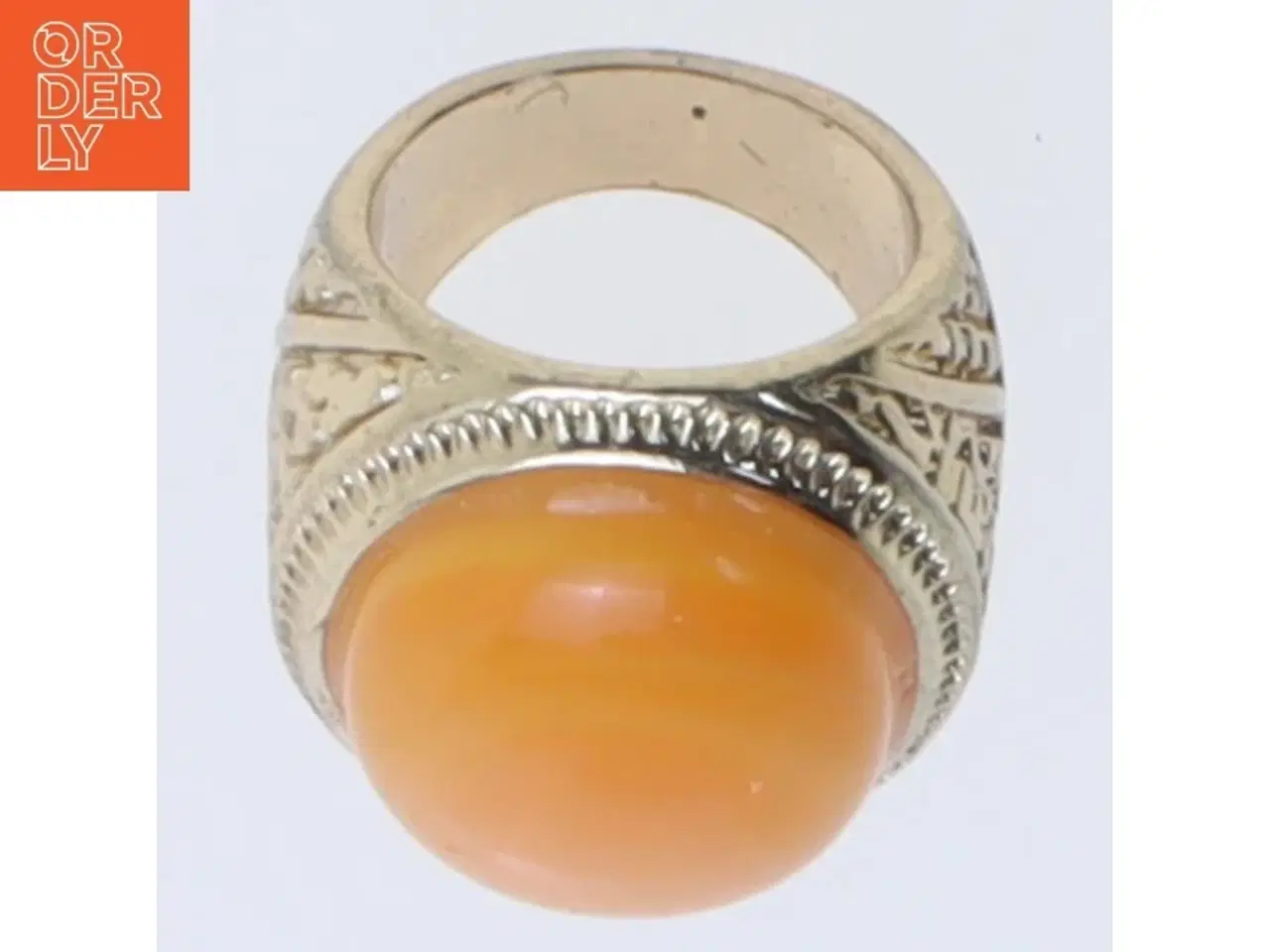 Billede 2 - Orange stenring (str. 53 mm)