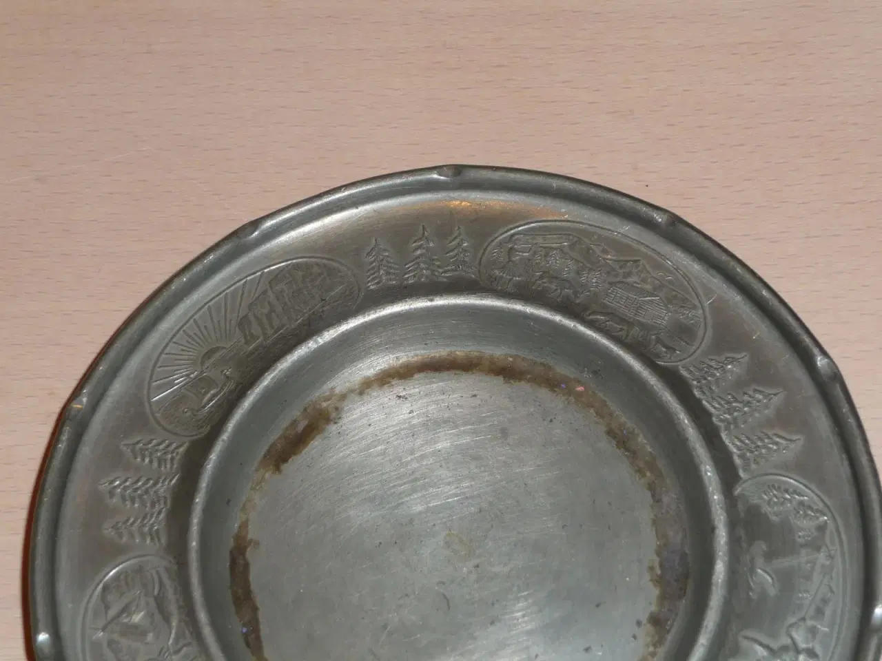 Billede 2 - tin platte eller askebæger